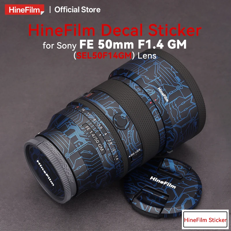 Hinefilm Skin for Sony FE 50mm f/1.4 GM Lens Decal Skin for SONY FE50 F1.4GM Lens Protector 50GM 1.4 Sticker 50 F1.4 Skin 50f1.4