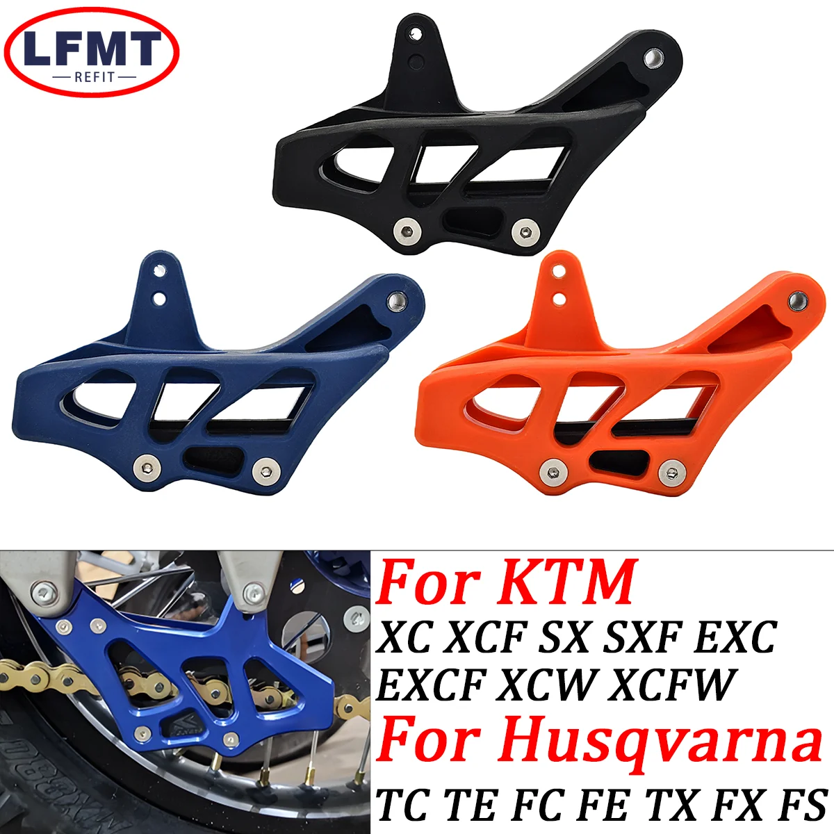 Motocross Plastic Chain Guide Guard For KTM Husaberg Husqvarn TE FE TC FC TX FX FS 125 250 350 390 450 501 09-2017 2018 2019