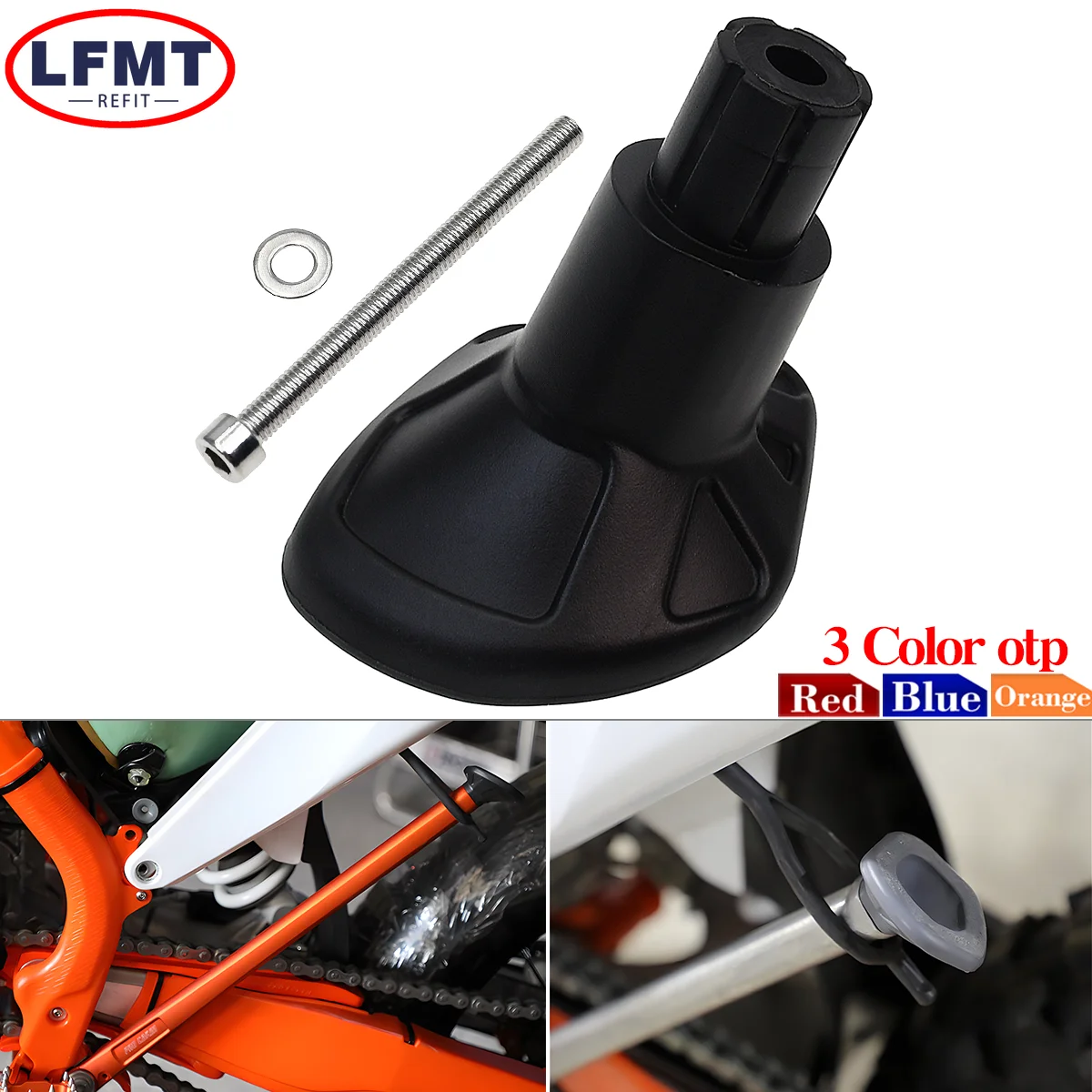For KTM XC XCW XCF EXC EXCF TE FE TX FX 150 200 250 300 450 500 2008-2024 Motocross ABS Plastic Side Stand Kick Stand Base Foot