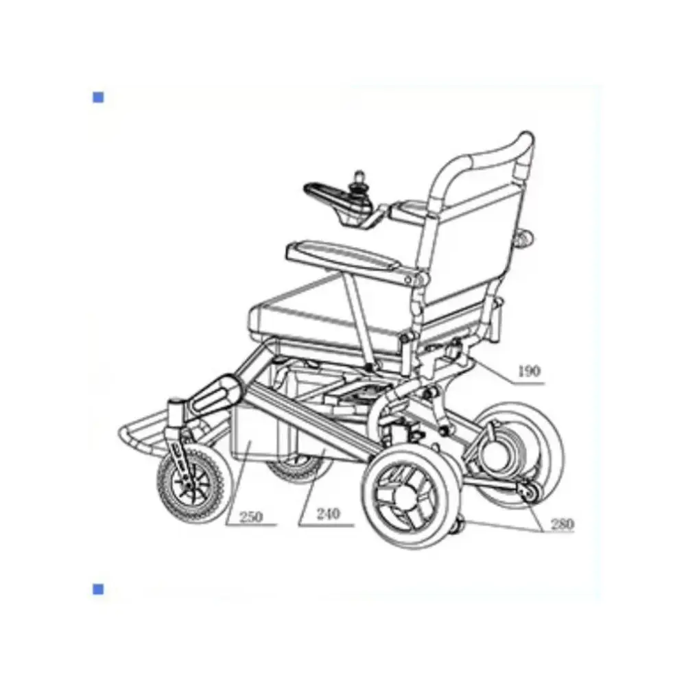 Best Seller Lightweight Electric Power 17Kg Aluminum Travel Portable Foldable Electric with Honeycomb Tire