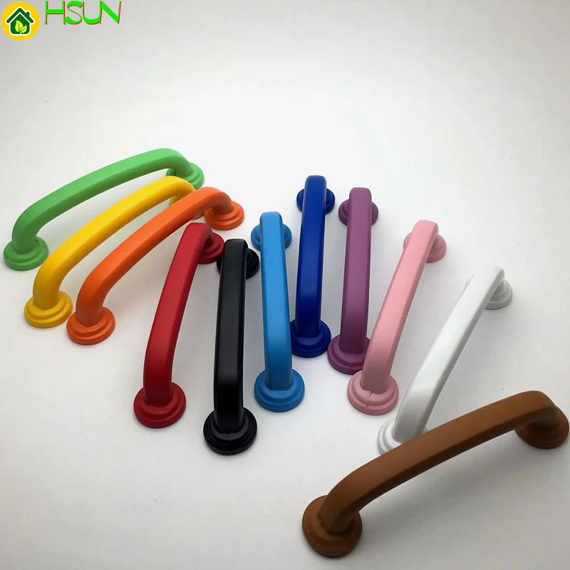 American hole pitch 96 / 160mm black and white color modern simple children's room drawer shoes cabinet clothes cabinet door