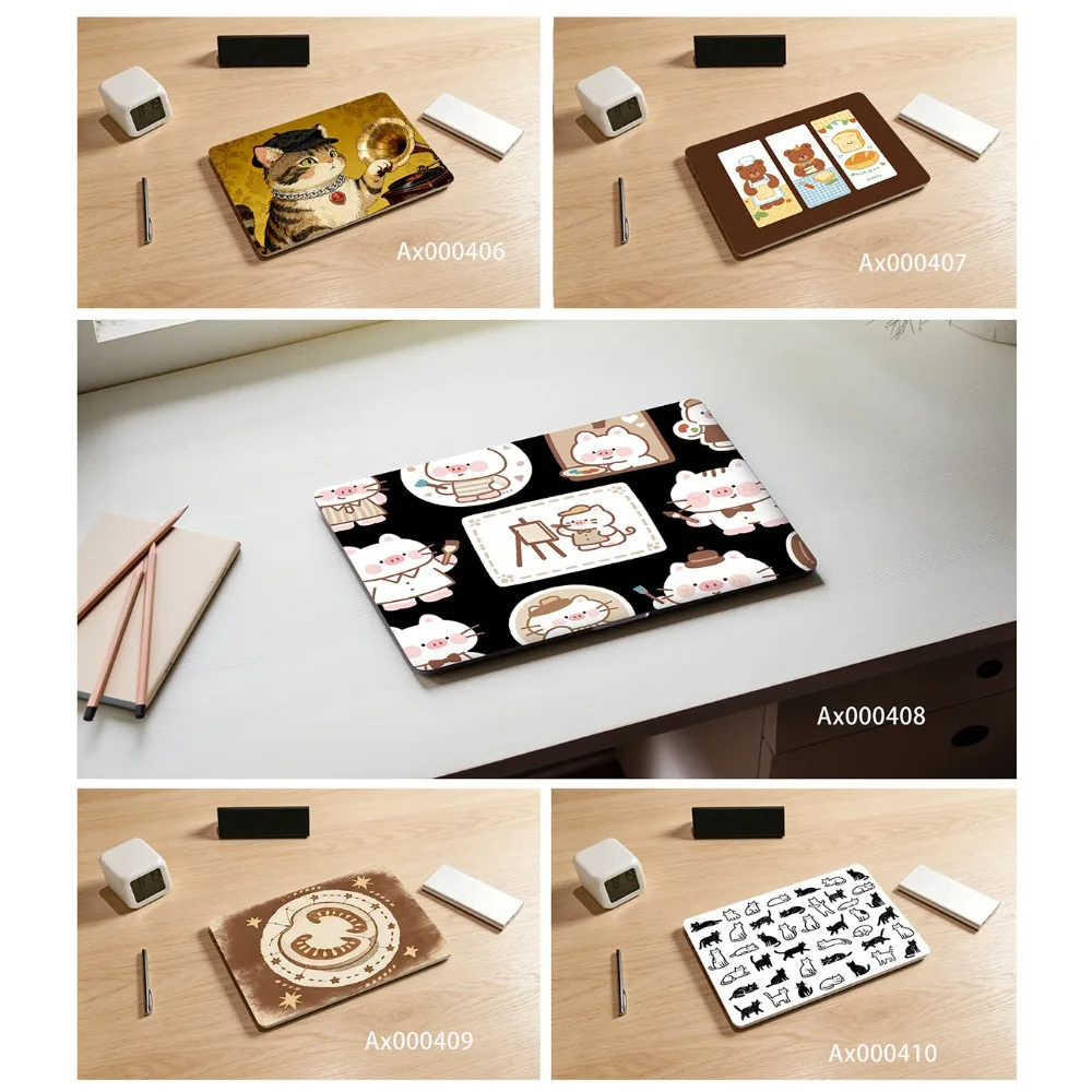 Cute Sketch Cartoon Pet Protective Peel Stick Wrap Anti Scratch Universal Laptop Sticker for MacBook Notebook Keyboard Decor