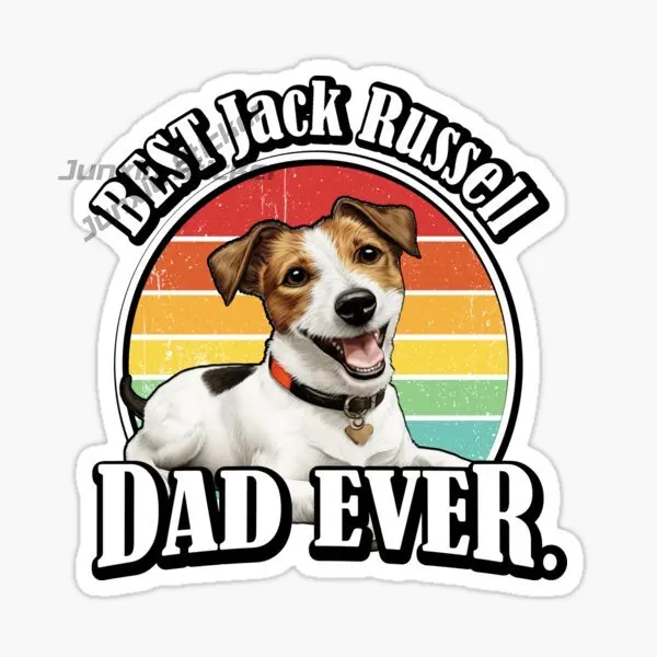 Jack Russell Cute Pets Sticker for Decorate Car Bicycle Helmet Wall Fridge Decal