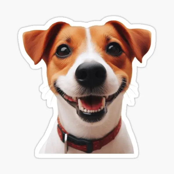 Jack Russell Dog Cute Pets Car Stickers for Decorate Car Bicycle Helmet Wall Customizable Decal