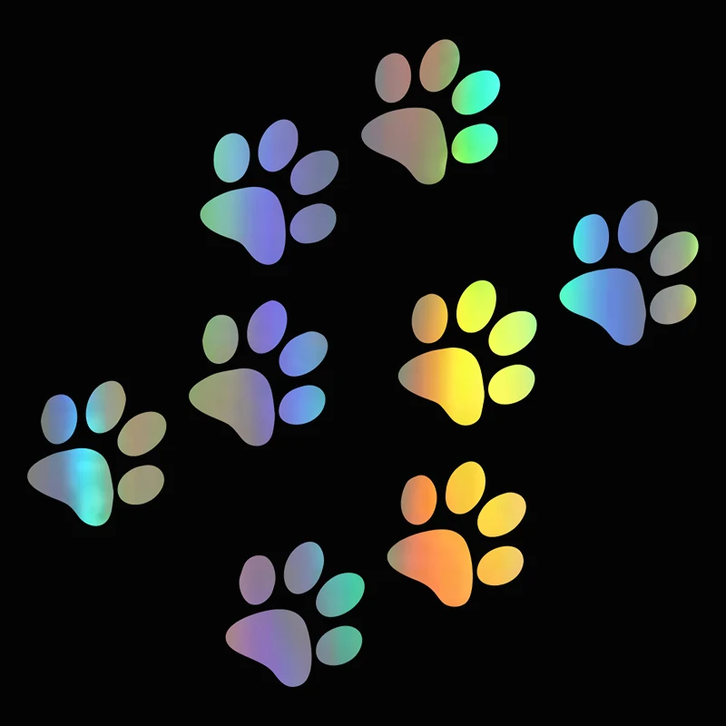 Cute Pet Dog Cat Paw Prints Waterproof Vinyl Car St Animal Theme Window Body Decor Decals