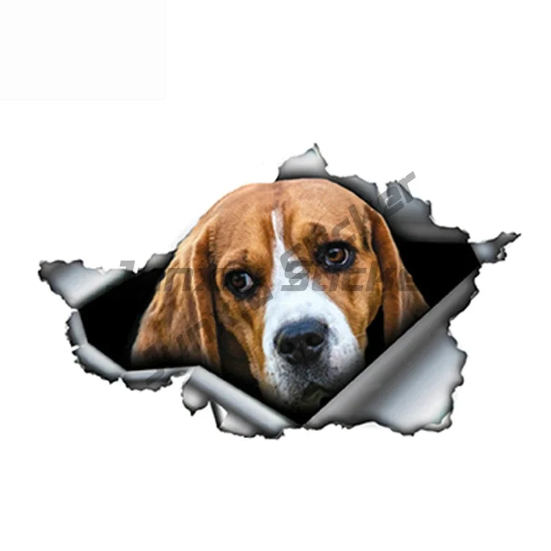 Cute Pet Dog Car Stickers on Off-road Diesel Car Supplies Motorcycle Auto Parts Refrigerator Decoration Car Fun Decal PVC