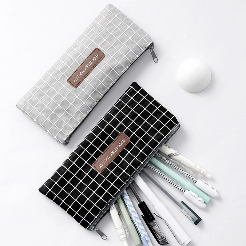Hot 4 Styles Small Pencil cases Durable Office Stationery Organizer Pouch Cosmetic Bag for Student Girls Boys пеналы Pen Bags