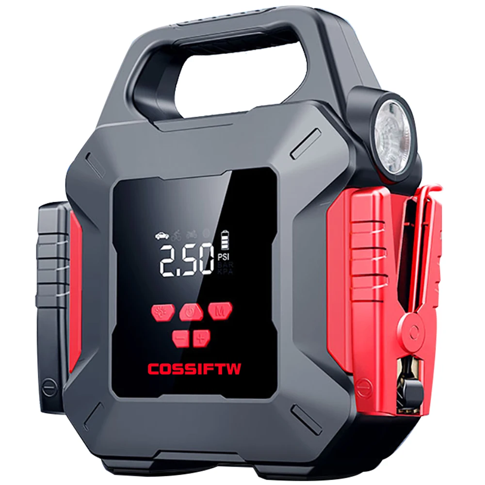 Portable 12V 39800mAh Car Jump-Starter with Emergency Power Supply Digital DC12V Pump 150psi Car Compressor Pump
