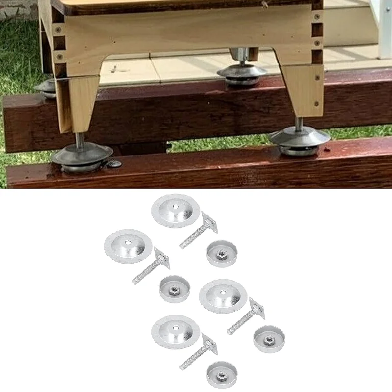 4 Set Bee Hive Anti-ant Bracket Sink Base Ant Proof Hive Feet Stainless Steel Beehive Base Beehive Stand Legs Beekeeping Tools