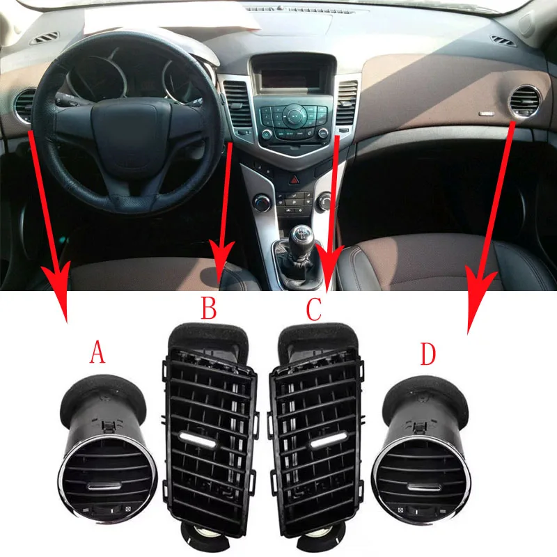 For Chevrolet Cruze 2009 2010 2011 2012 2013 2014 2015 Dashboard Air Conditioner Outlet Vents
