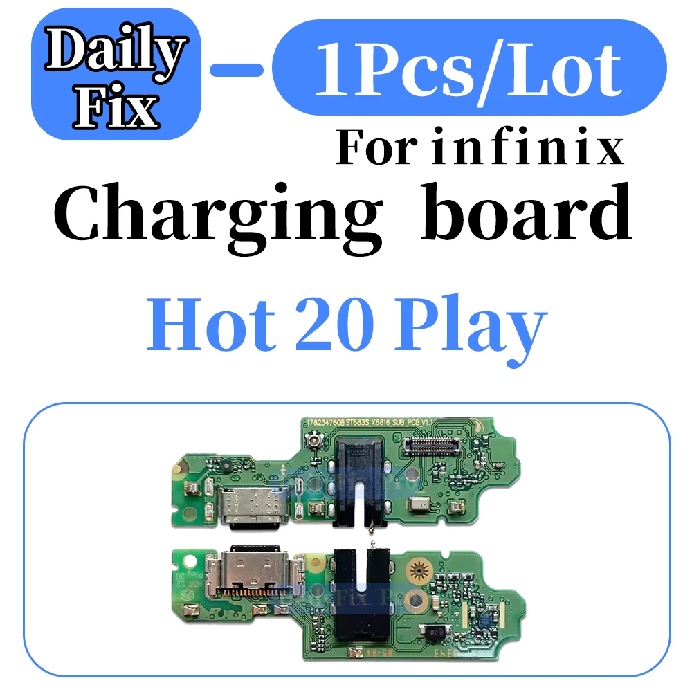 Suitable for Infinix Hot 20 Play phone bottom charging board USB port replacement repair