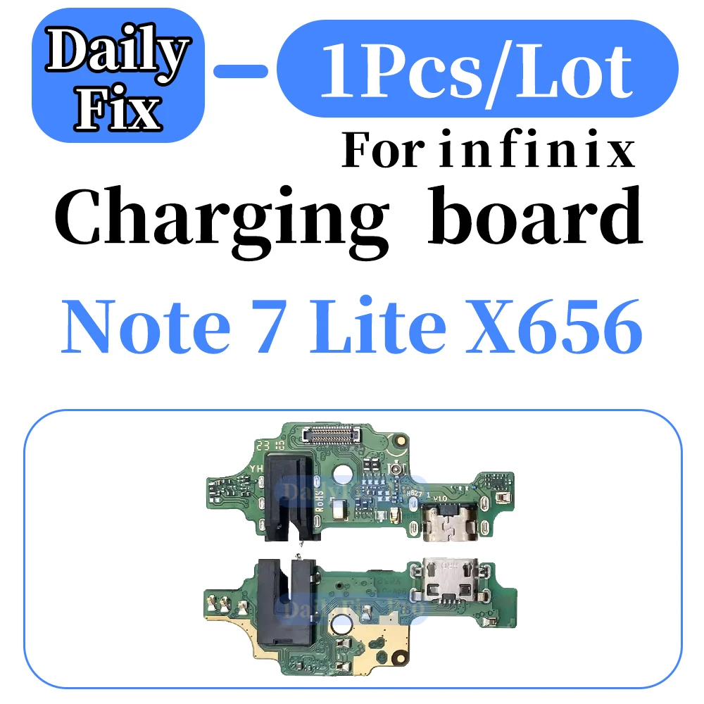 Suitable for Infinix Note 7 Lite X656 Phone Bottom Charging Board USB Port Replacement Repair
