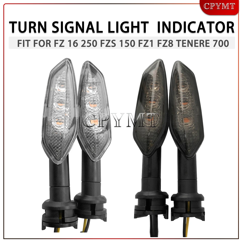 LED Turn Signal Light Fit For FZ 16 250 FZS 150 FZ1 FZ8 Tenere 700 XSR Tracer 900/GT Motorcycle Accessories Flasher Indicator