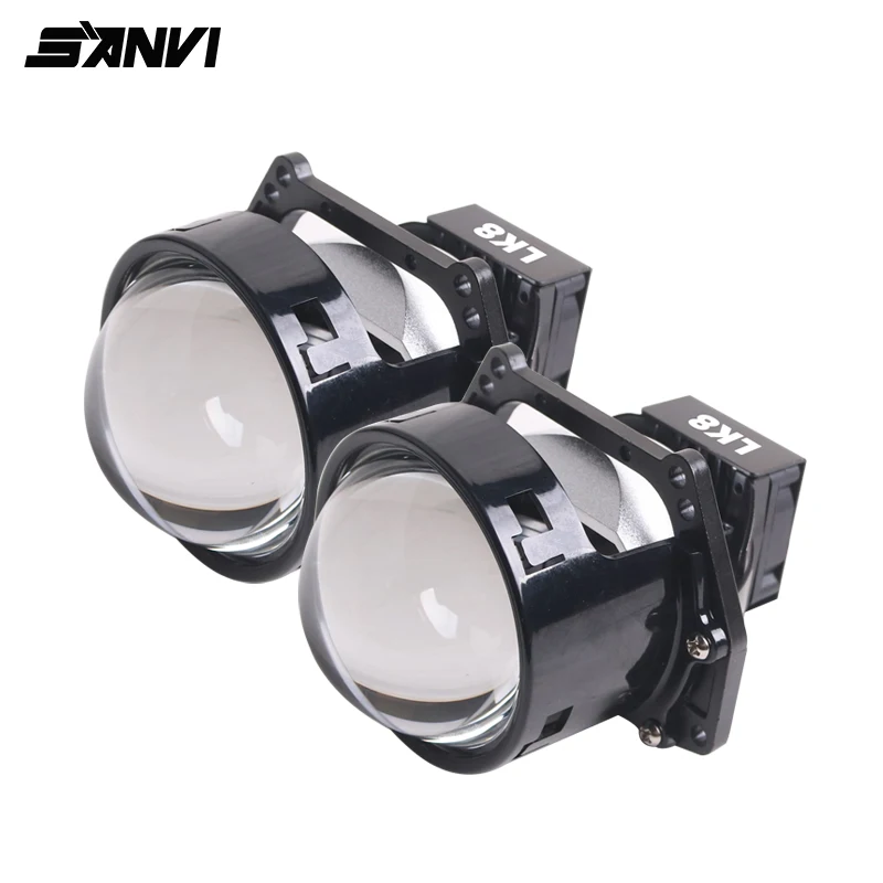 SANVI Car LK8 Bi LED Projector Lens Headlight 12V 120W Hella 3R G5 For H4 H7 9005 9006 LED Light Retrofit Car Accessories