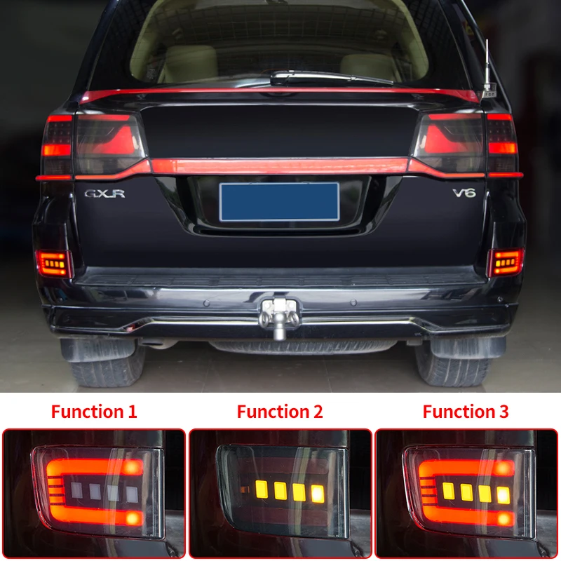 For Toyota Land Cruiser 200 2016-2021 Rear bumper LED lamp fog lamp Stop Lamp LC200 FJ200 Exterior Modification Accessories