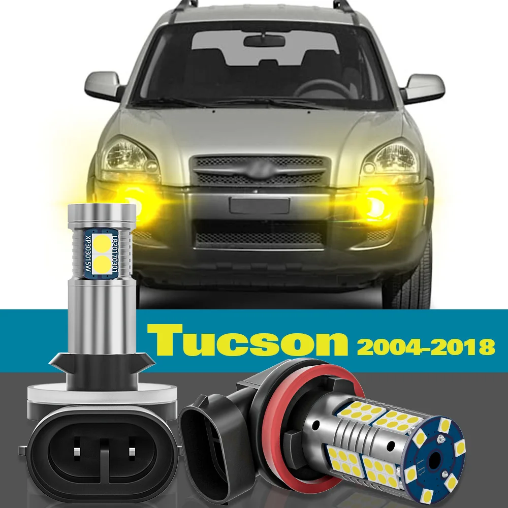 Fog Light For Hyundai Tucson Accessories 2004-2018 2006 2007 2008 2009 2010 2011 2012 2013 2014 2015 2016 2017 2pcs LED Lamp
