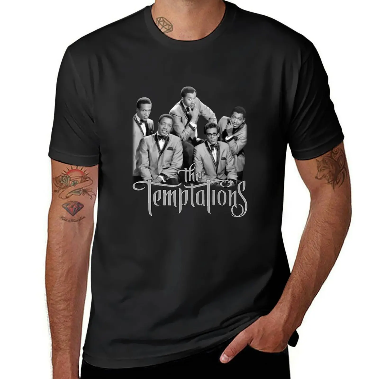 The Music Temptations Classic T-Shirt Short sleeve tee oversizeds funny t shirts for men