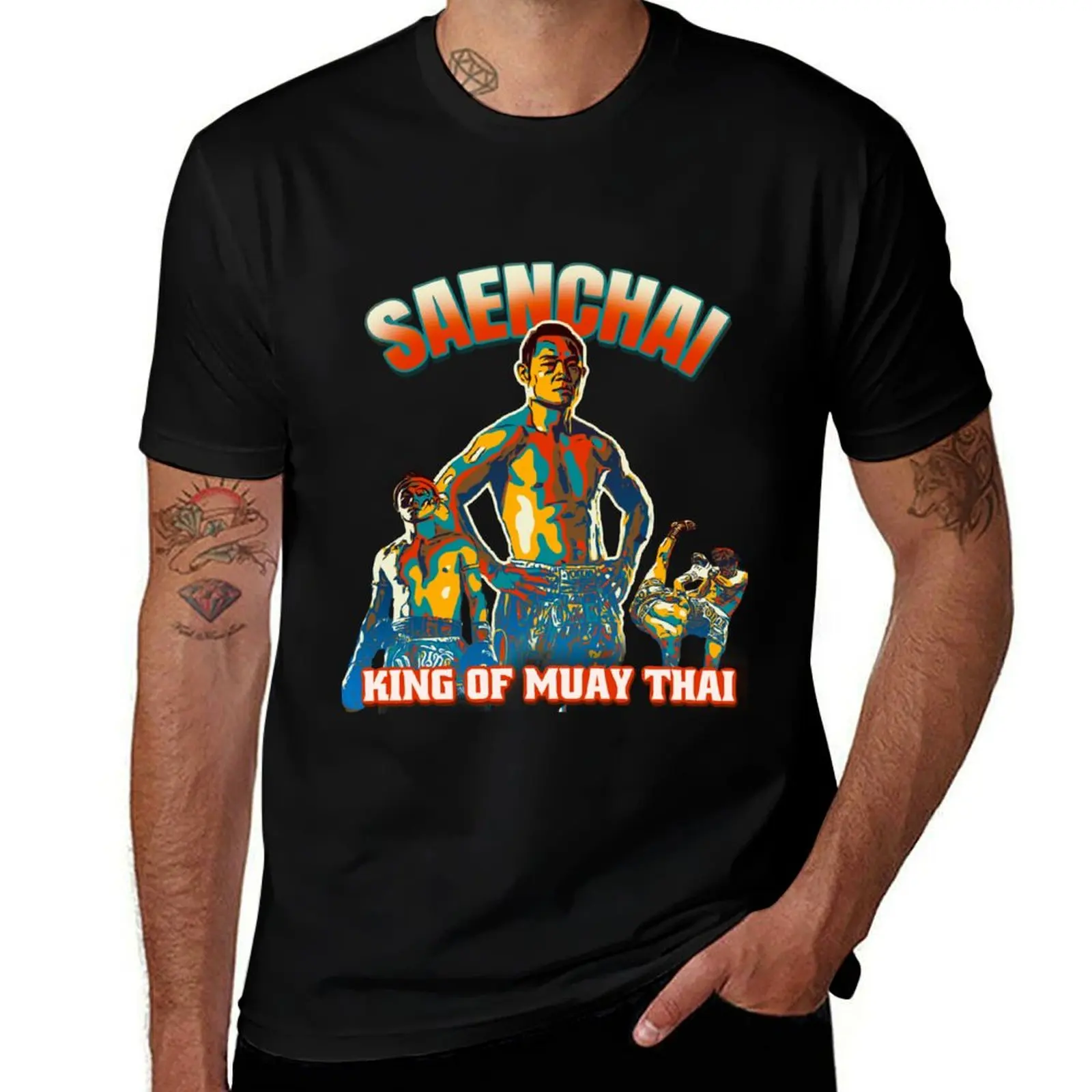 Saenchai - king of Muay Thai T-Shirt animal prinfor boys new edition boys whites blanks funny t shirts for men
