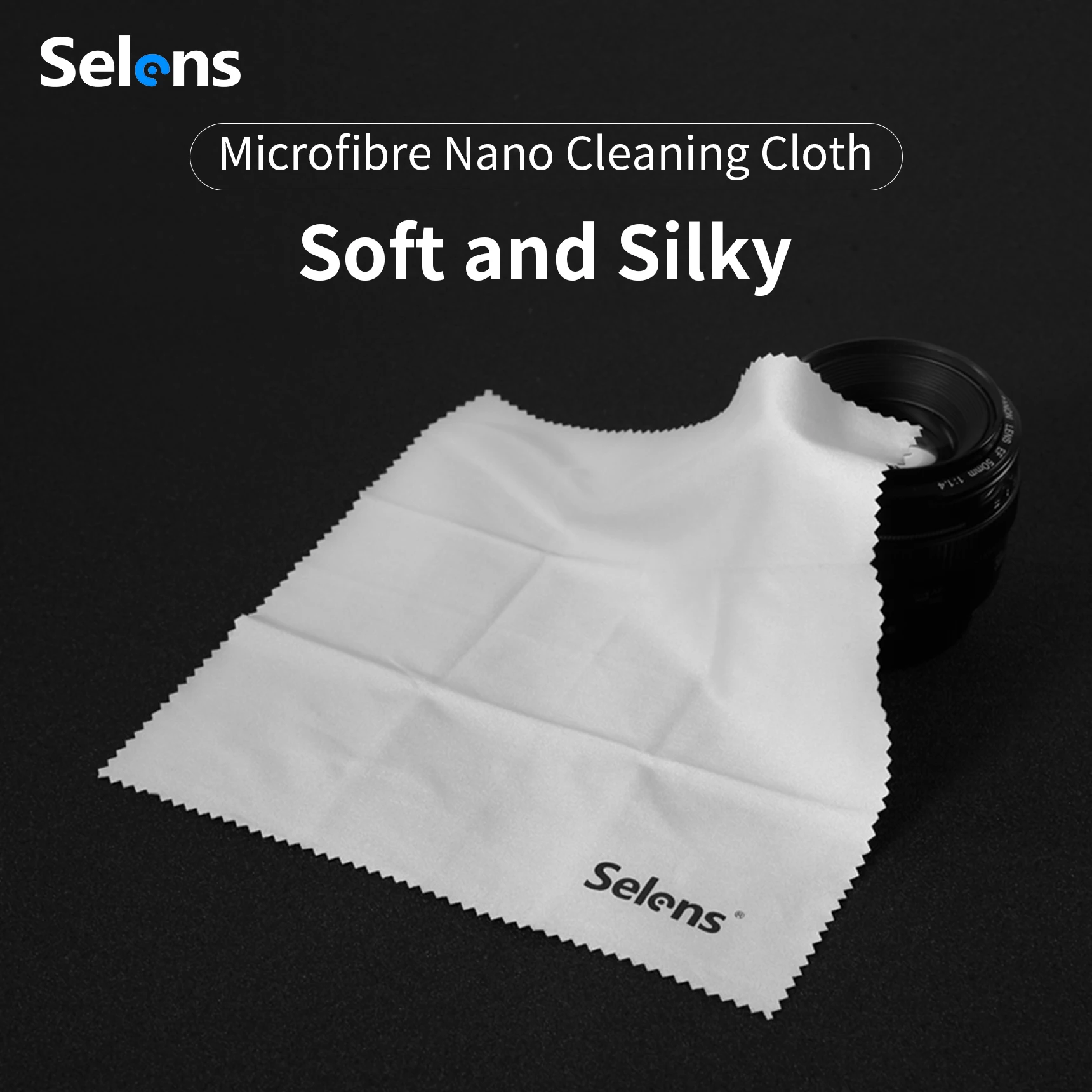 Selens Super Fine Fiber Lens Cleaning Cloth 20*20 cm Microfiber for DSLR Camera LCD Monitor Glasses Optical Filter