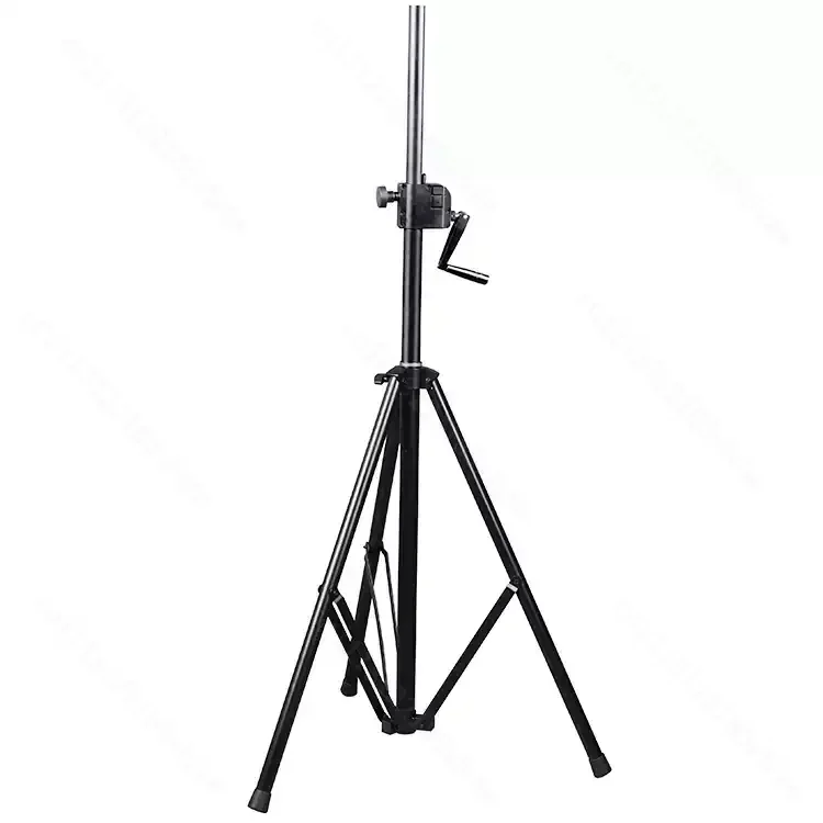 All Metal Manual Crank Speaker Stand Heavy Duty Adjustable Tripod for 12