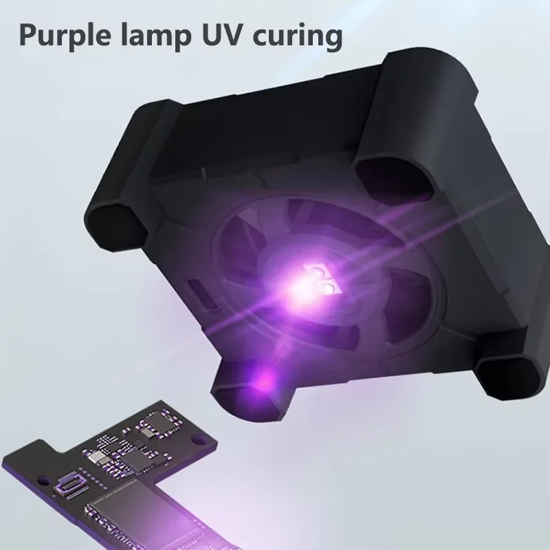 Mobile Phone Computer Motherboard Repair Cooling UV Curing Fan Fast Heat Dissipation Smoke Exhaust kit OSS F3 6W