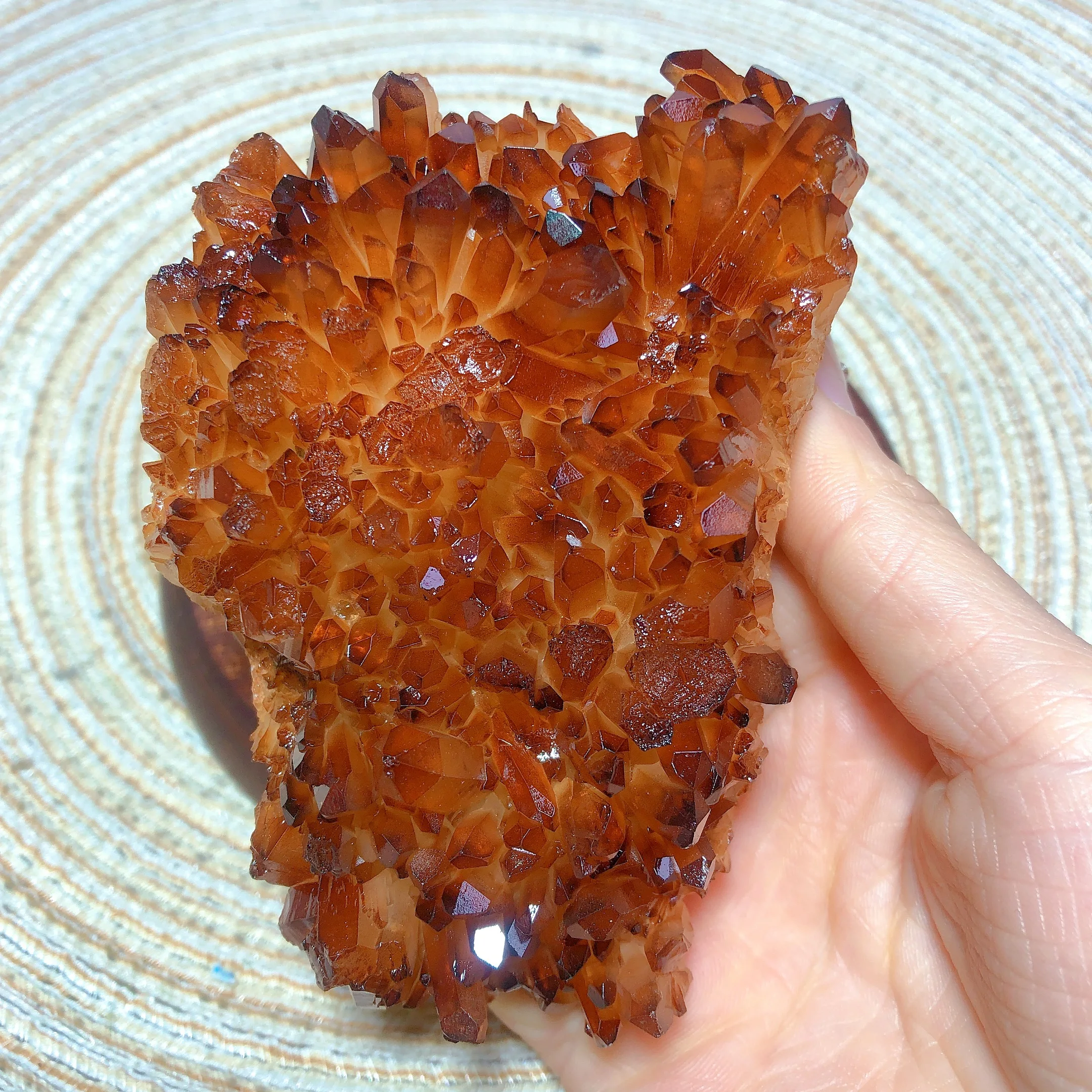 Natural Crystal Brazil Citrine Cluster Raw Stone Reiki Home Decoration Specimen Gift Rare Mineral Torch