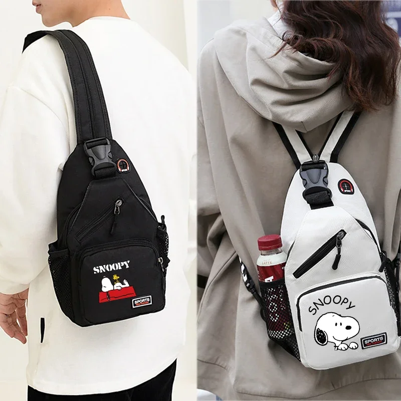 Snoopys Bag Chest Pack Women Men's Korean Version Crossbody Bag Outdoor Children Sports Casual Sling Backpack Trend Gifts