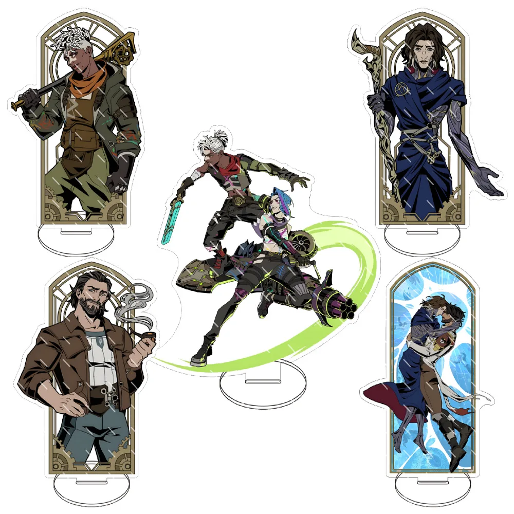 Arcane：League of Legends  Acrylic Game Stand Model Plate Decoration Desk Figure Display Fans Couple Gift Cartoon Creativity