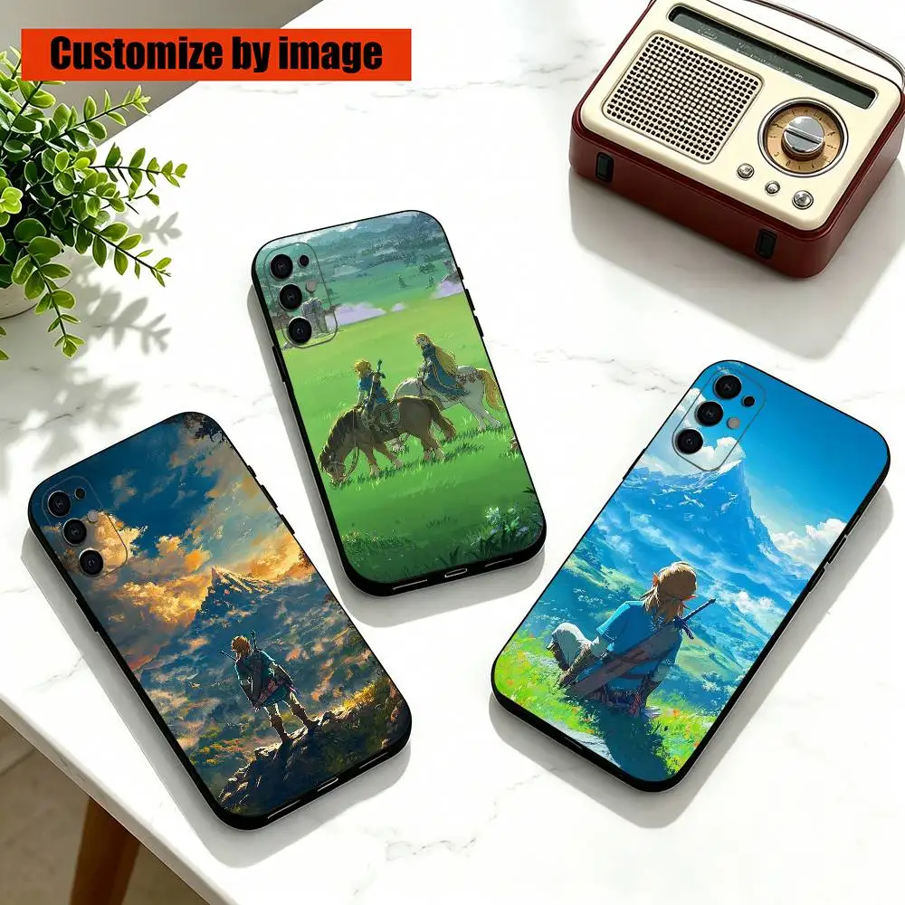 T-The Legend-PC Of Zelda Gift Game  Phone Case Black Silicone Soft For Samsung S25,S24,S21,S22,S23,S30,Ultra,S20,Plus,Fe,Lite