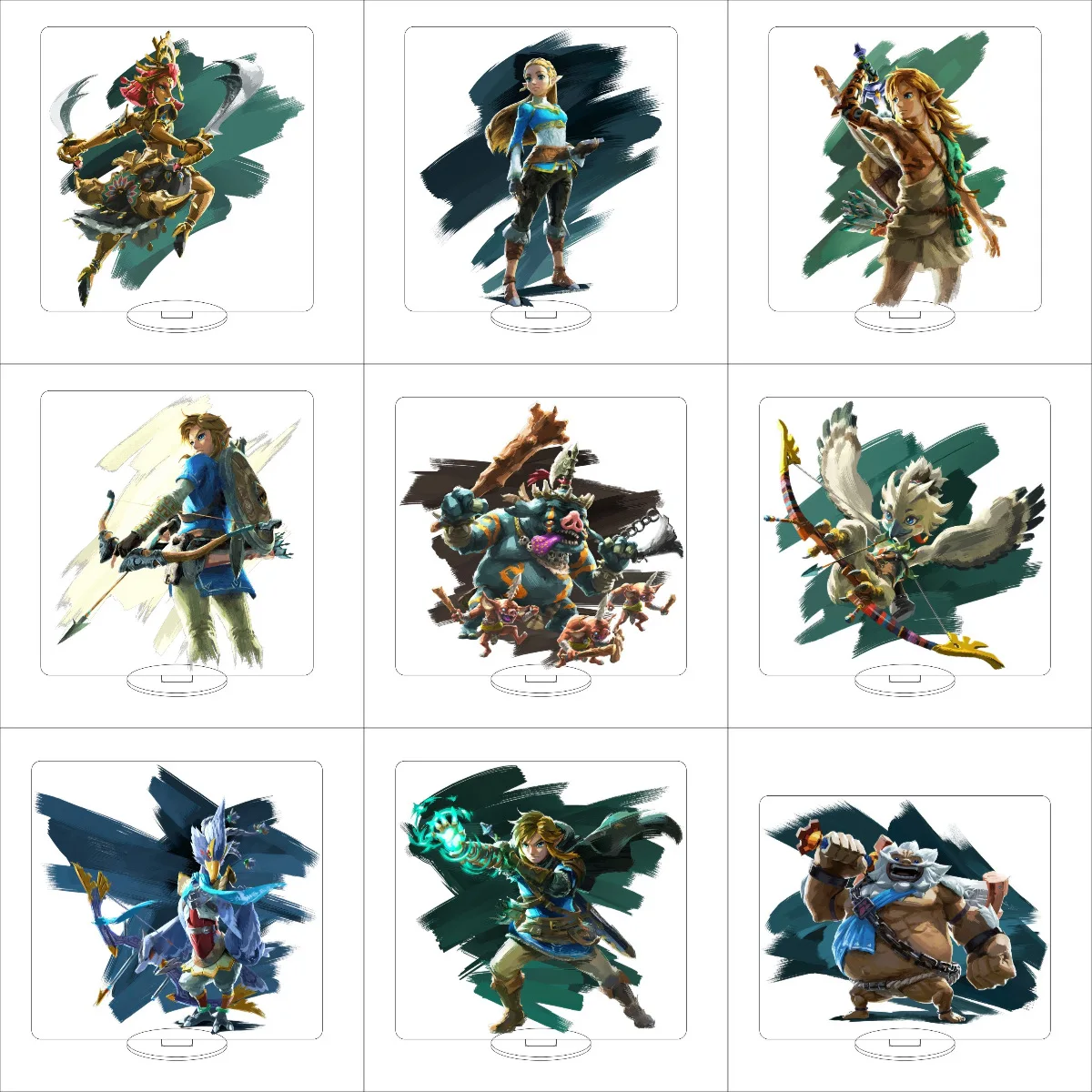The Legend Of Zelda Anime Merchandise Acrylic Stand Model Plate Cute Desktop Ornament Creative Small Gift Keychain Jewelry