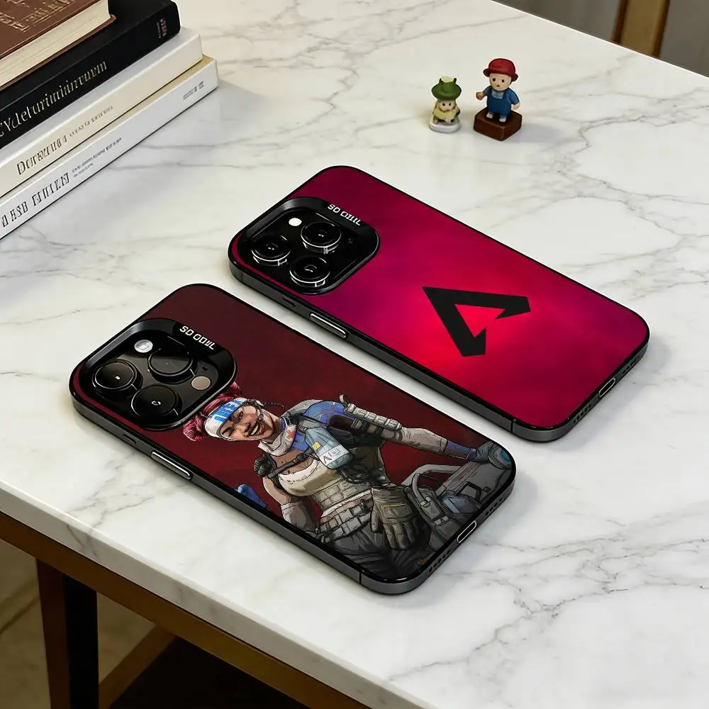 Game A-Apex L-Legends  Phone Case For iPhone 17,16,15,14,13,12,11 Plus,Pro Max,XS,Colorful Silver Black Cover