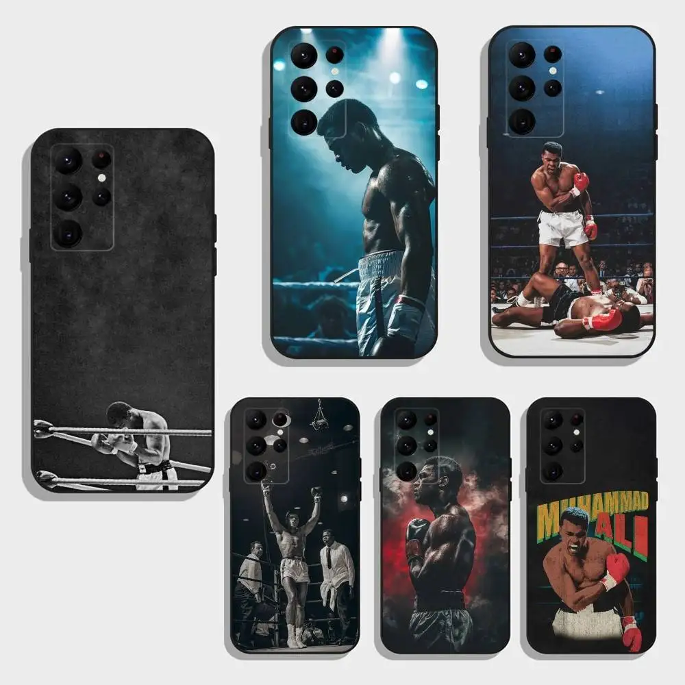 Muhammad A-Ali Inspirational Boxing Legend  Phone Case For Samsung S25,S24,S21,S22,S23,S30,Ultra,S20,Plus,Fe,Note,5G Black Cover