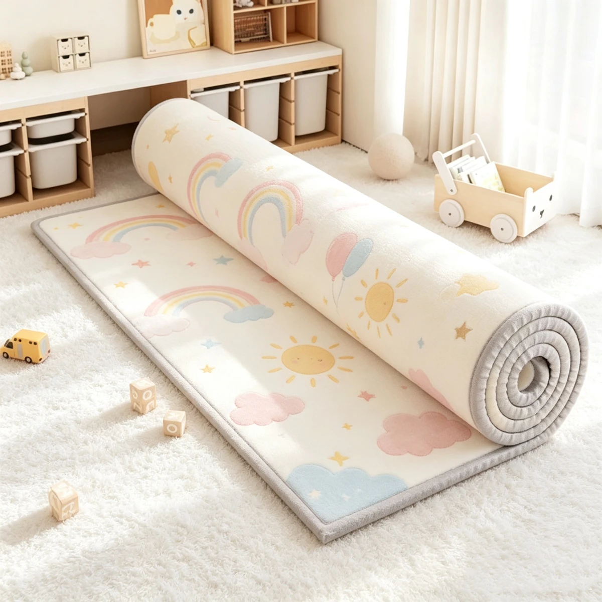 Double Sided Pattern Non-toxic Crawling Play Mats Baby Activity Gym Room Mat Baby Activities EPE Game Mat for Children's Mat Rug