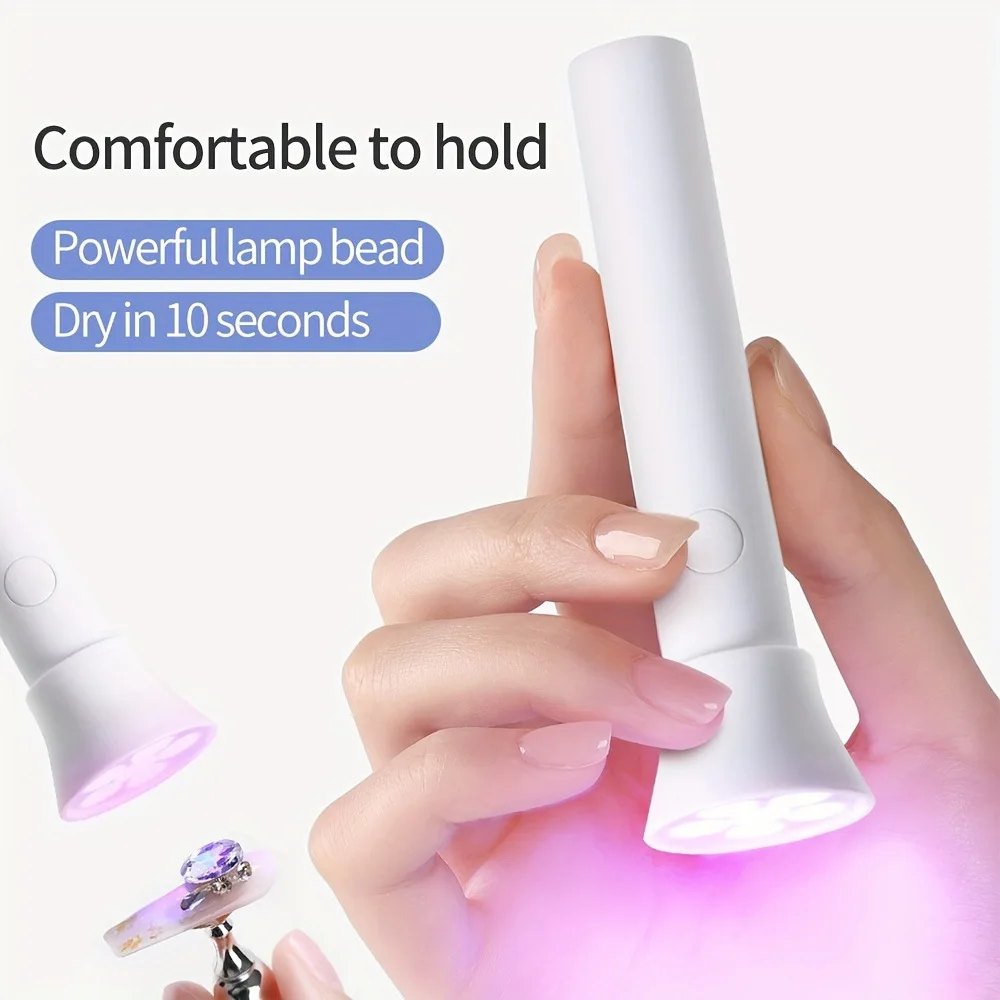 E9 Portable Nail Dryer Lamp UV LED Nail Curing Light All Gel Polish USB Rechargeable Quick Dry Manicure Machine Nail Art Tool