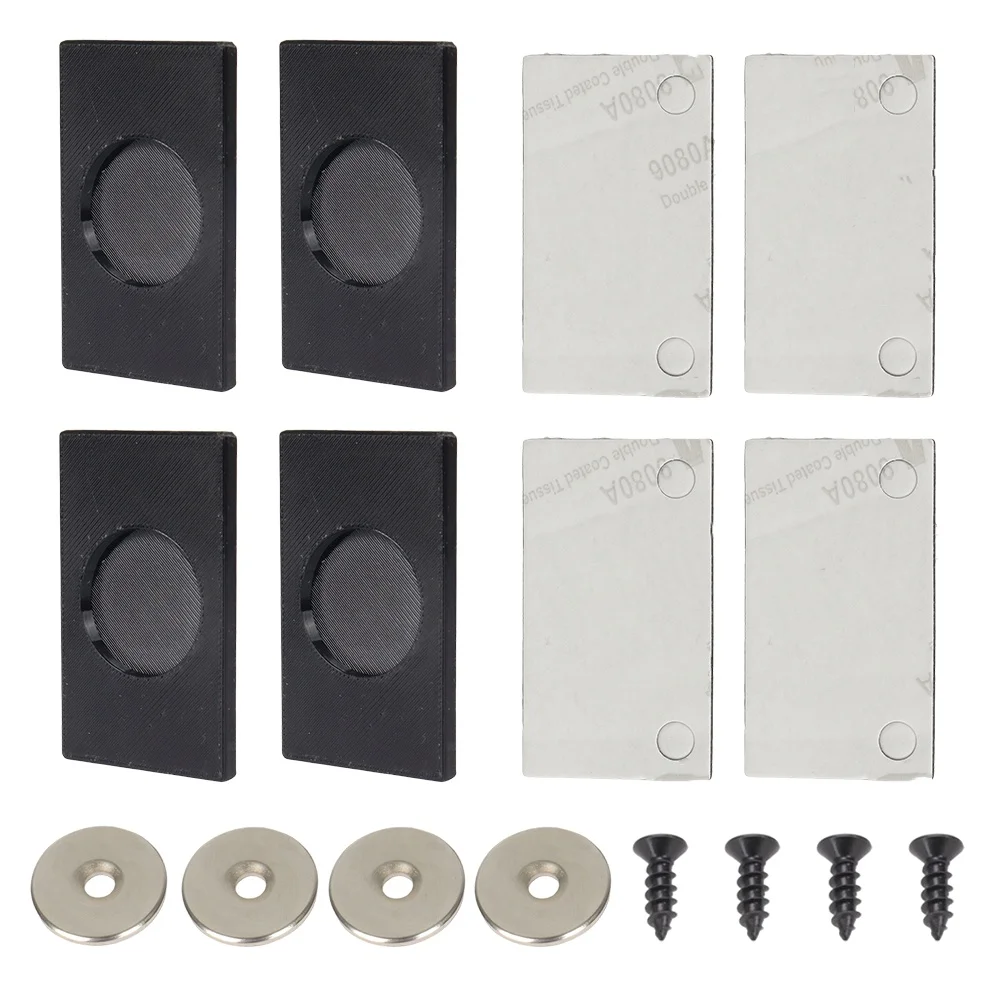 4x Strong Magnetic Number Plate Holder Universal For Car Caravan Trailer Black  Practical Mobile License Plate For Vehicles