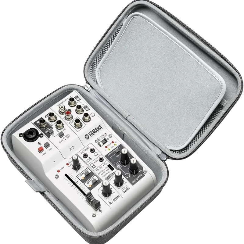 RLSOCO Carrying Case for Yamaha MG06 / MG06X /AG06mk2 / AG03mk2 / AG06 / AG03 Channel Mixer (Black)
