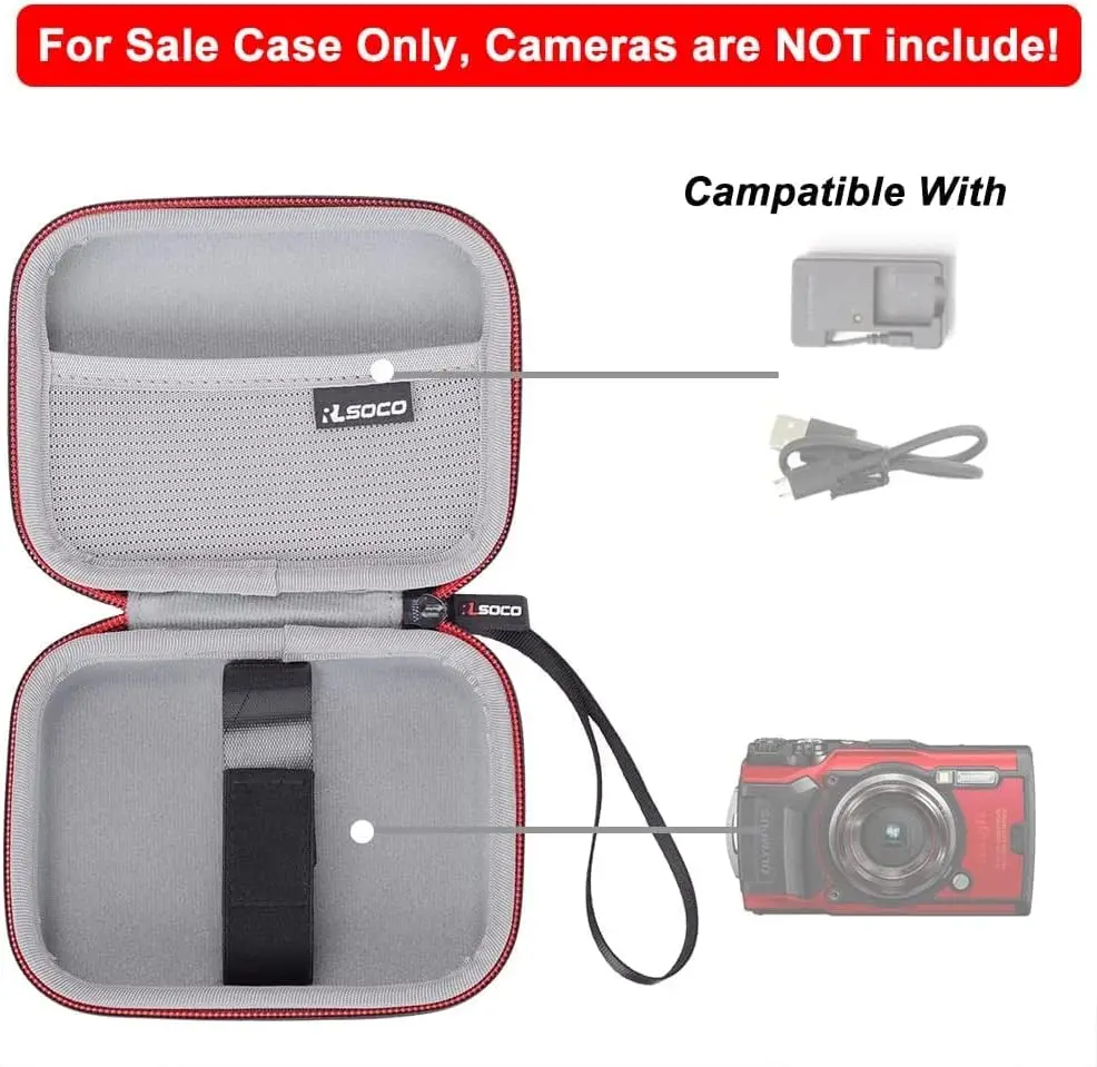 RLSOCO Hard Case for OM System Tough TG-7/TG-6/TG-5/TG-4 & KODAK PIXPRO Friendly Zoom FZ55/FZ45/WPZ2 & Sony ZV-1F & Canon Pow