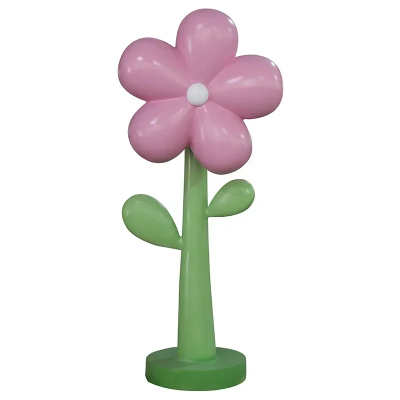 FRP simulated flower sculpture Internet celebrity clock in outdoor decoration shopping mall scenic spot simulation tulip lawn