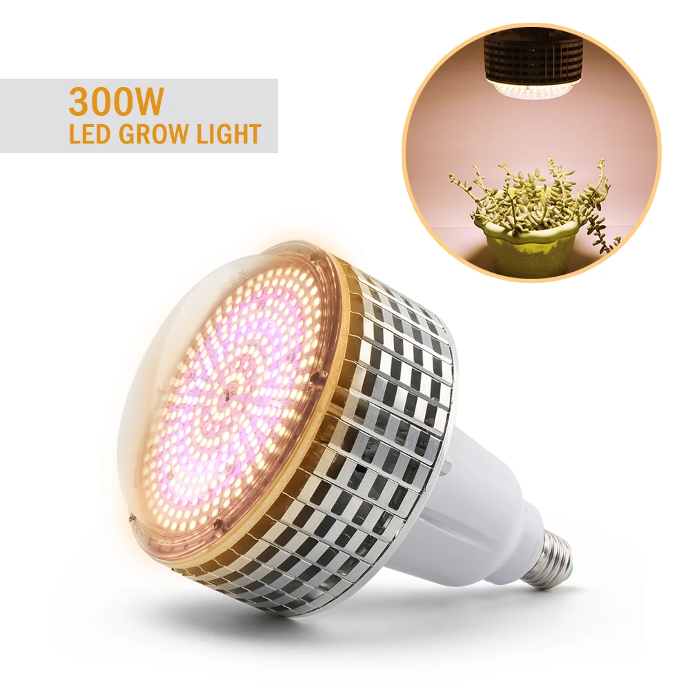 Phytolamp Lamp for Plants 300W LED Grow Light Full Spectrum Warm Sunlight Indoor Grow Box Flowers Bulb Fitolampy