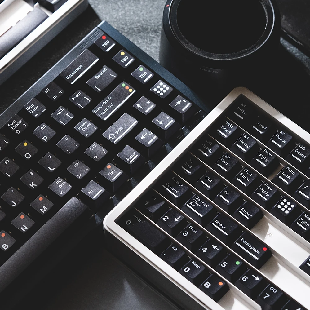 Matte Black PBT Sublimation Keycaps 1.7mm Thickness Universal For Magnetic Switch Keyboard