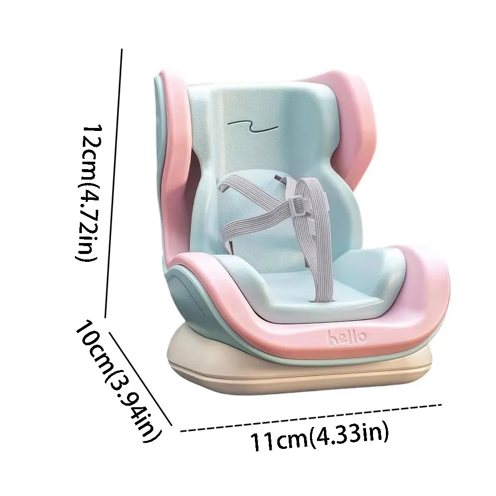 Cartoon Design Car Doll Safety Seat Mini Size 4 Styles Doll Cartoon Seat Plush Material Kawaii Design Doll Car Seat