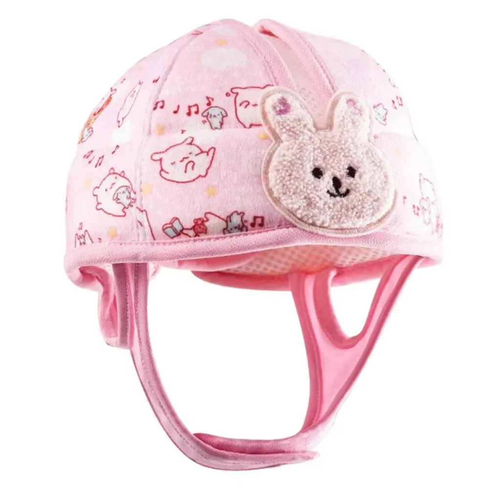 Cartoon Baby Safety Helmet Anti-fall Pad Protective Toddler Head Protection Hat Breathable Anti-Collision Cushion Bumper Bonnet