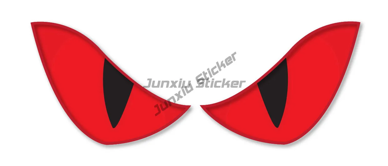 EVIL EYES SELF ADHESIVE BIKE MOTORBIKE CAR STICKERS SAFETY SIGNS