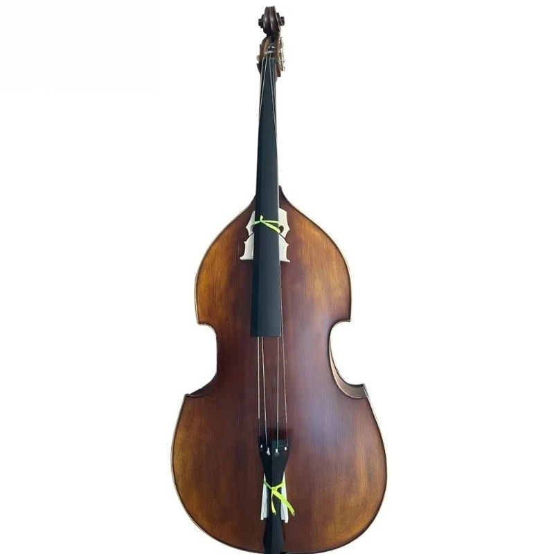 2024 Music String Instruments,M500 Solid Wood Ebony Fingerboard Carved Hibiscus Handmade Double Bass