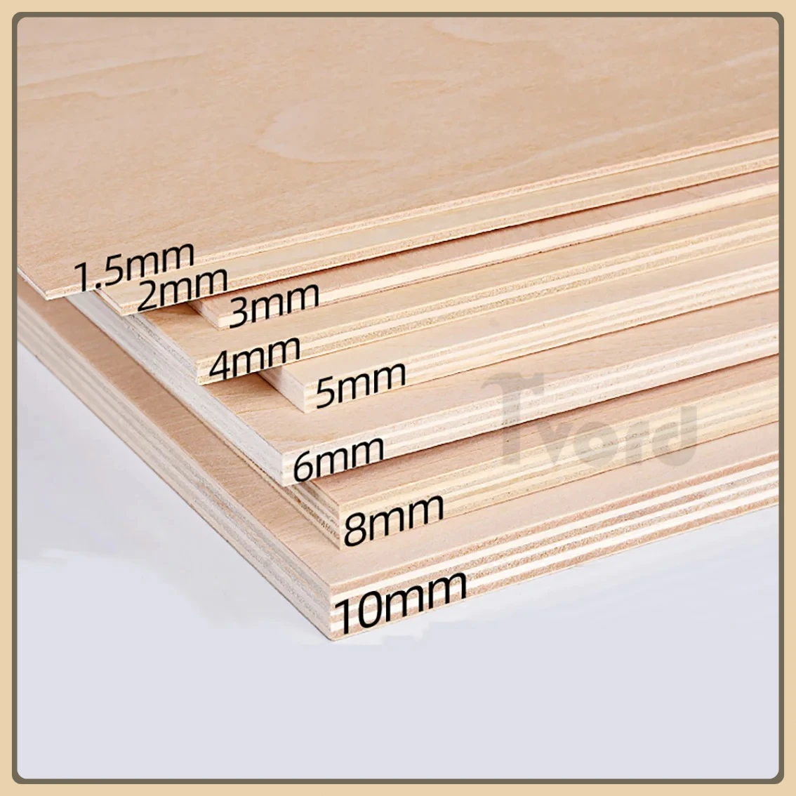 Basswood Board Thickness 1.5mm/2mm/3mm/4mm/5mm-10mm Model Craft Sheet Material for DIY Model Building Carving Part Accessories