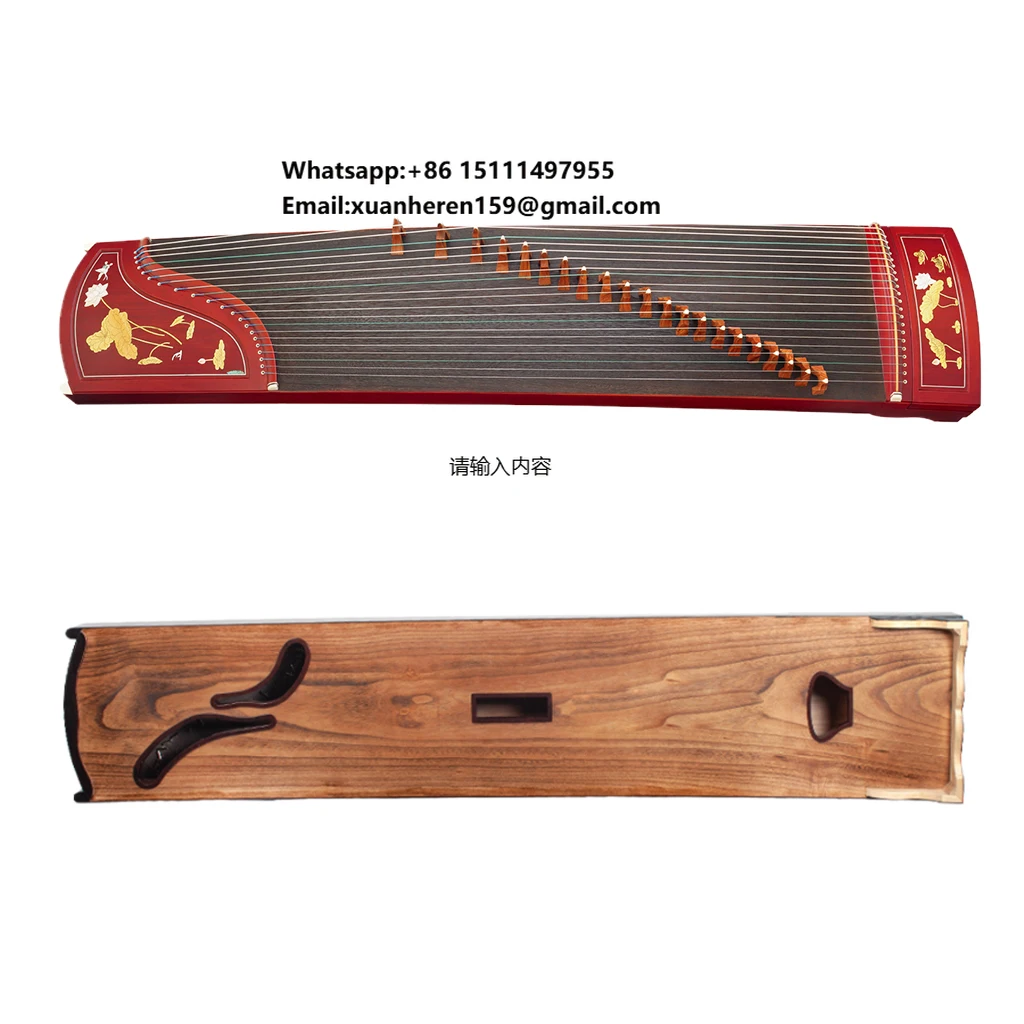 NAOMI Professional Carved Rosy Sandalwood Guzheng Instrument CHINESE Koto Zither