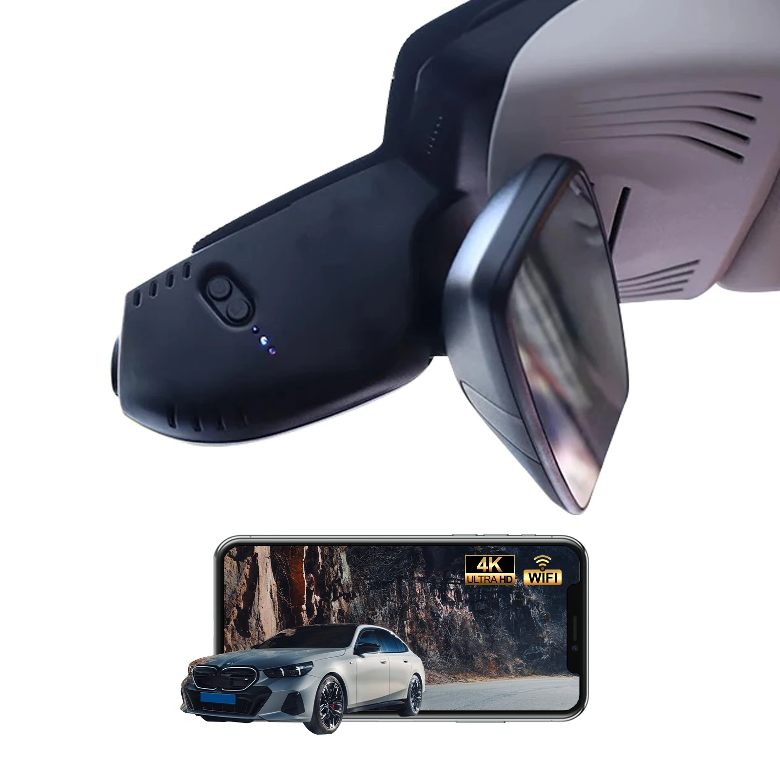 Hidden 4K Dash Cam Car Black Box Driving Recorder Night Vision 170 Wide Angle 1 Year Warranty for  X3/X5/5 Series F01-F35