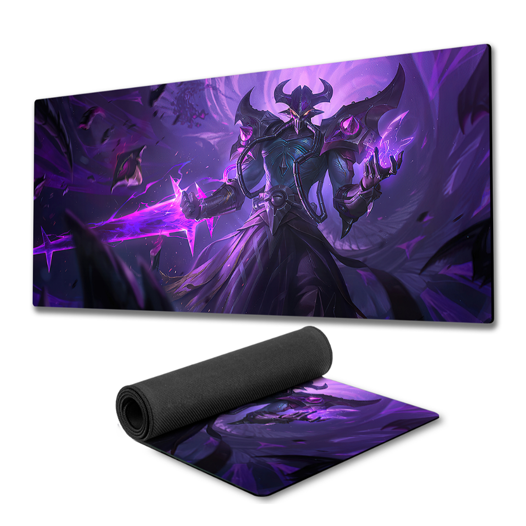 Mouse Pad Kassadin LOL fundo de borracha 90x40cm 80x30cm 900x400 800x300 anime League of legends speed gamer mousepad
