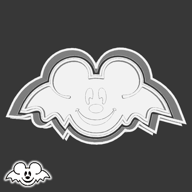 Cortador de Biscoito HALLOWEEN - MICKEY MOUSE BAT