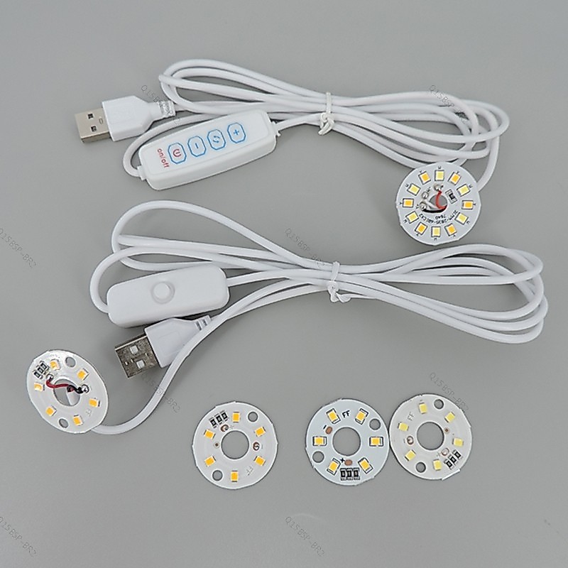 Branco Quente DC 5V 3W USB Luzes LED 2835 chip Única Cor Leitura Luz Da Noite Mesa Livro tablet Interruptor Lâmpada Cabo